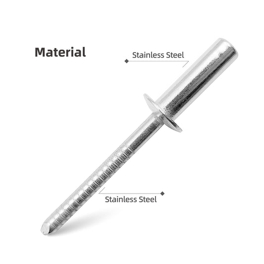 Closed End Blind Rivets, Stainless Steel Dome Head Sealed Pop Rivets