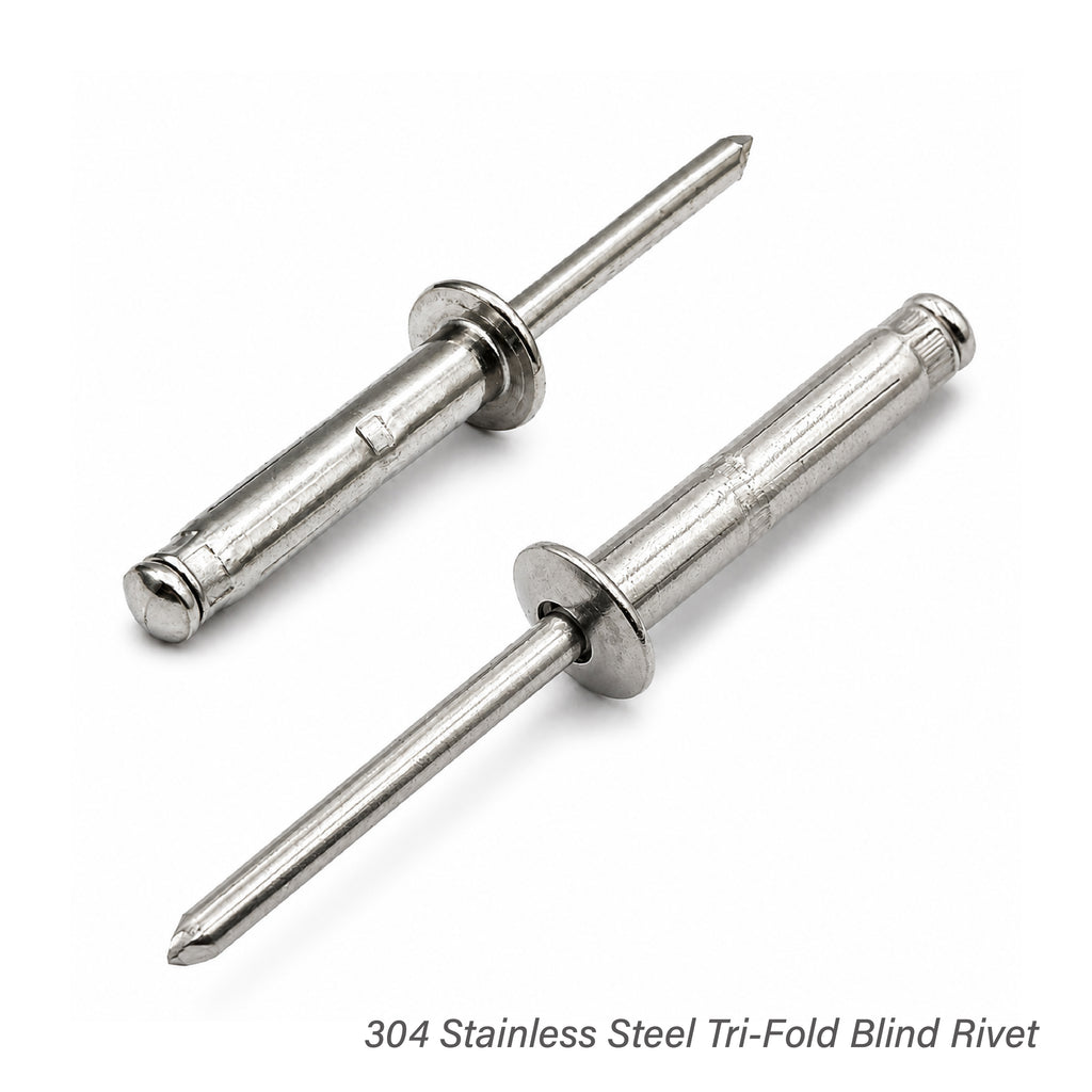 304 stainless steel tri-fold blind rivet