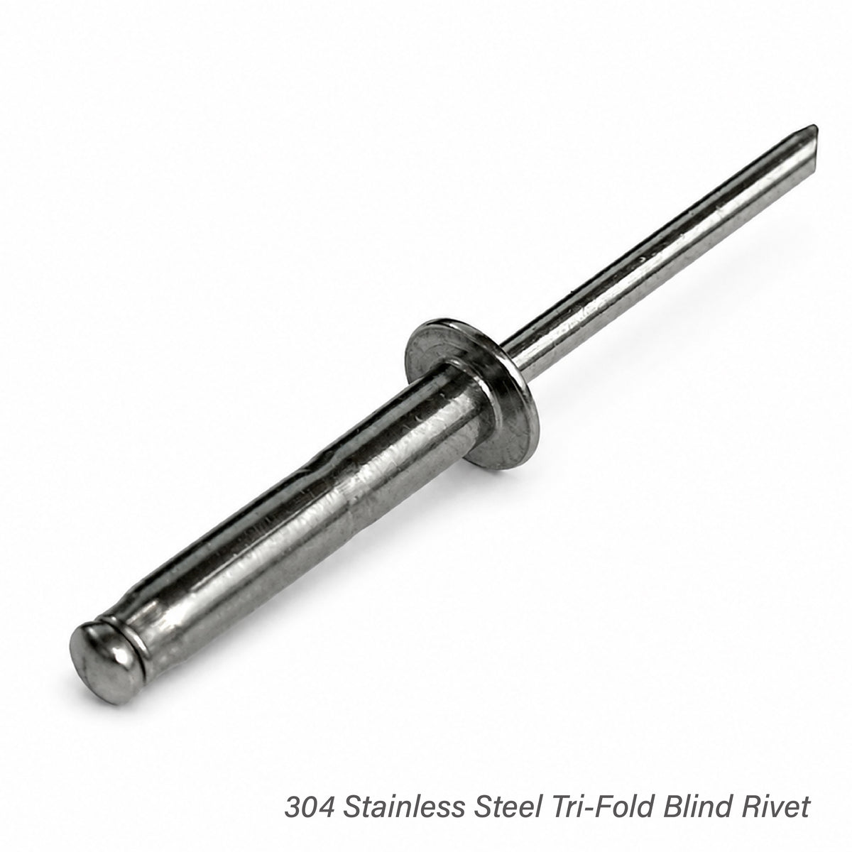 304 stainless steel tri-fold blind rivet side view