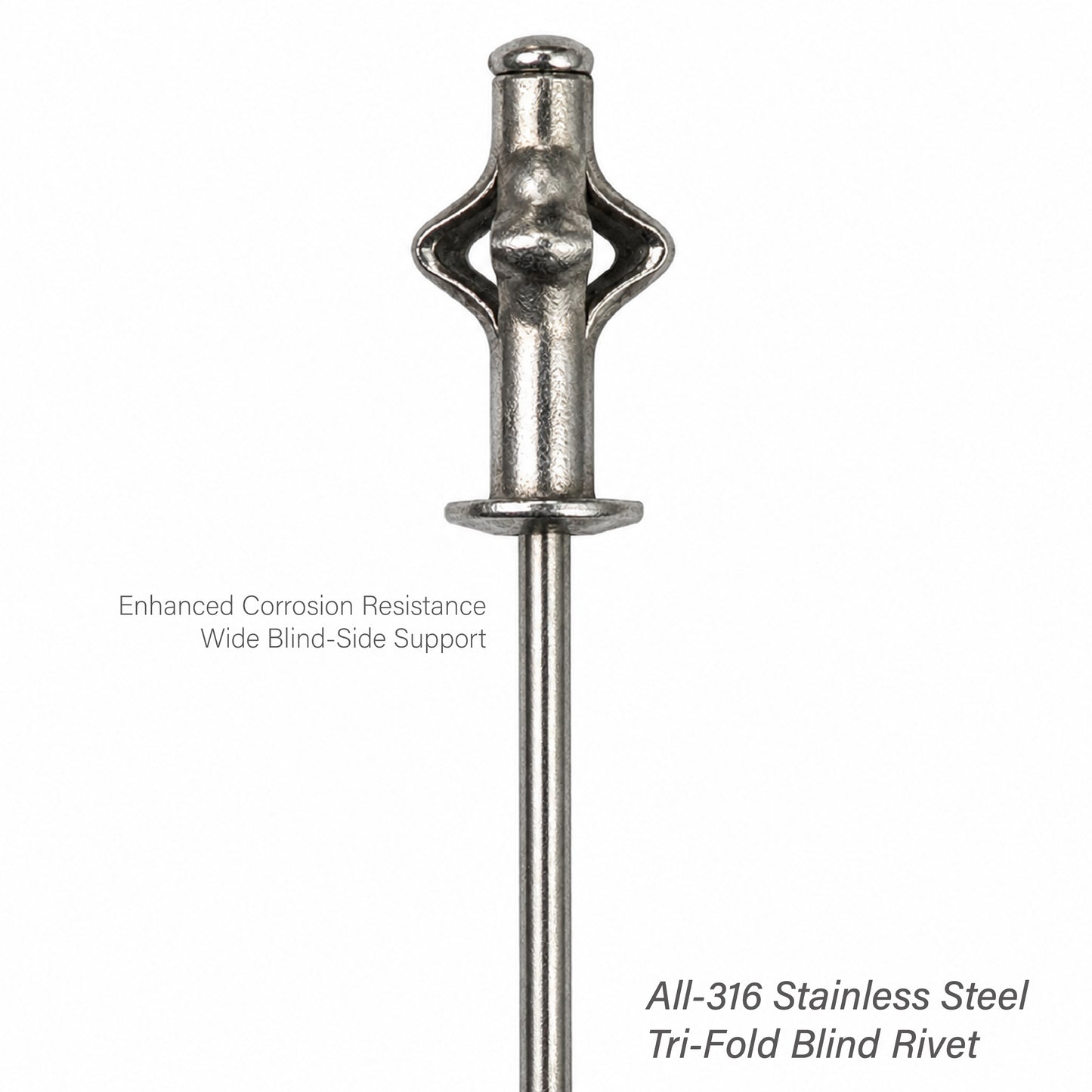 316 Stainless Steel Tri-Fold Blind Rivets