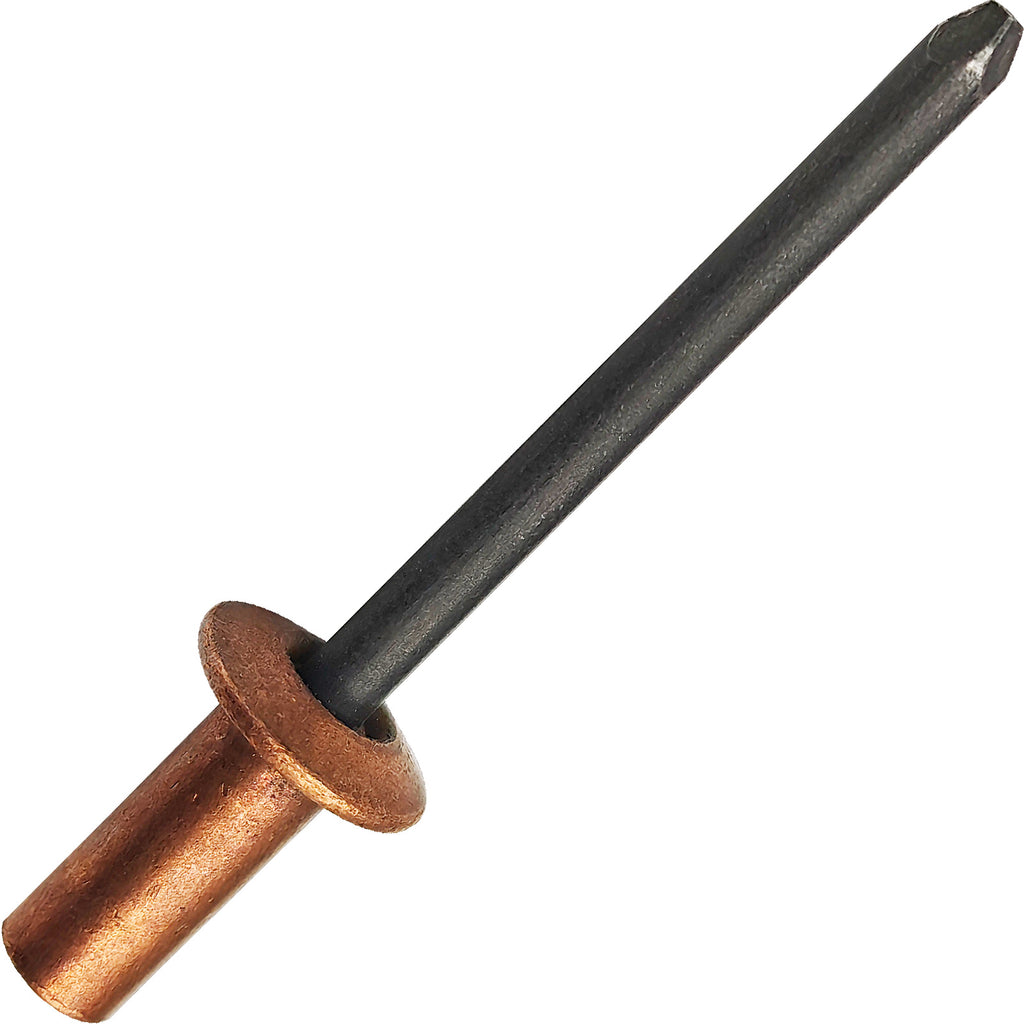 Closed-End Copper Dome-Head Blind Rivets with Steel Mandrel, Sealed Pop Rivets