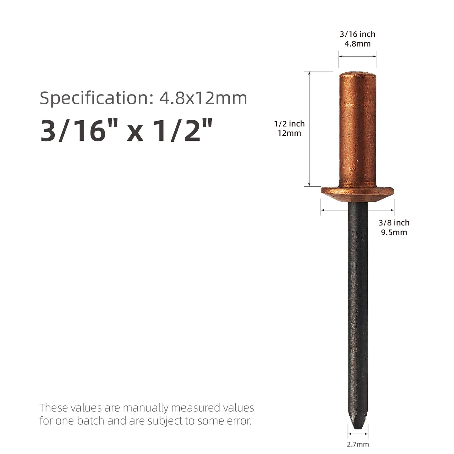 Closed End Dome-Head Blind Rivets, Sealed Blind Rivets