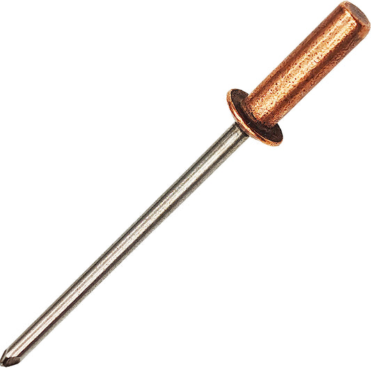 Closed End Blind Rivets,Copper Dome Head with Stainless Steel Mandrel