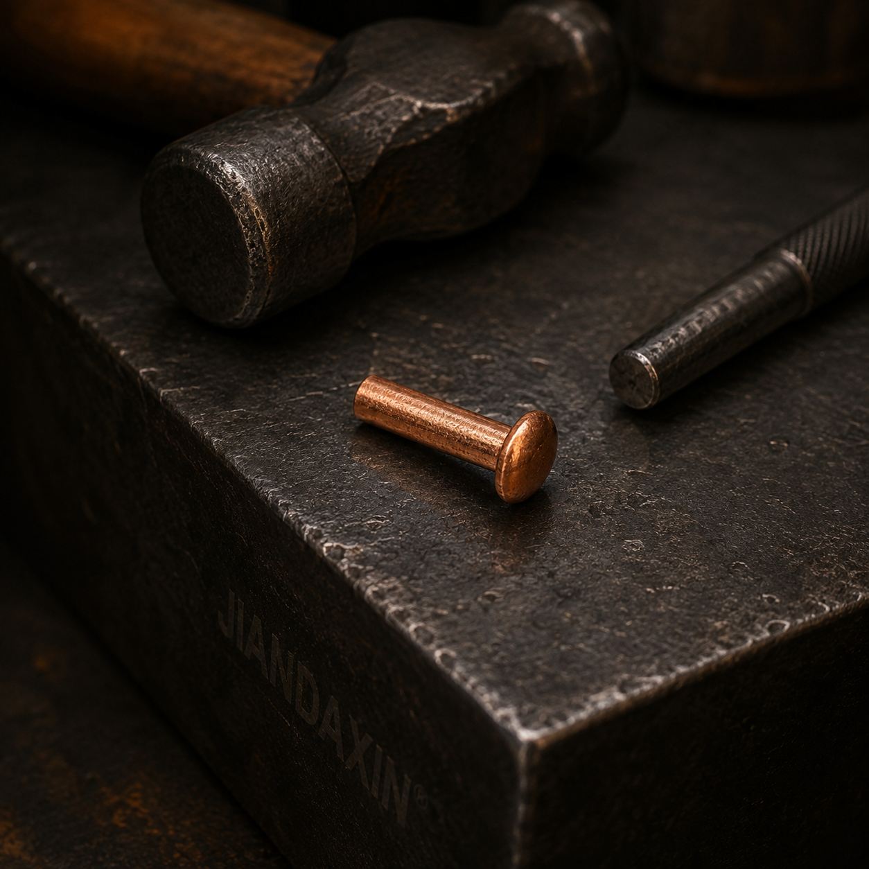 Pure Copper Round Head Solid Rivets