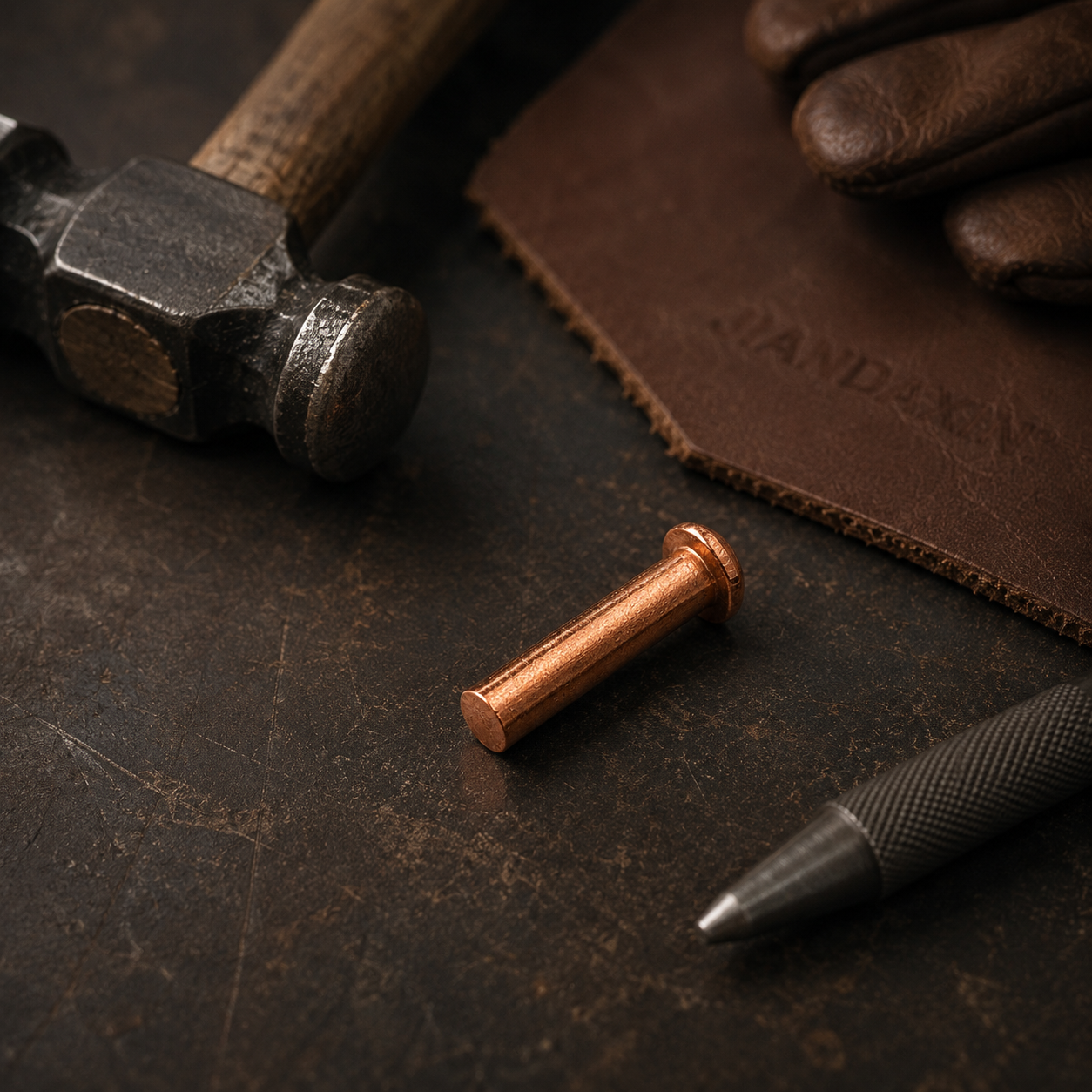 Pure Copper Round Head Solid Rivets