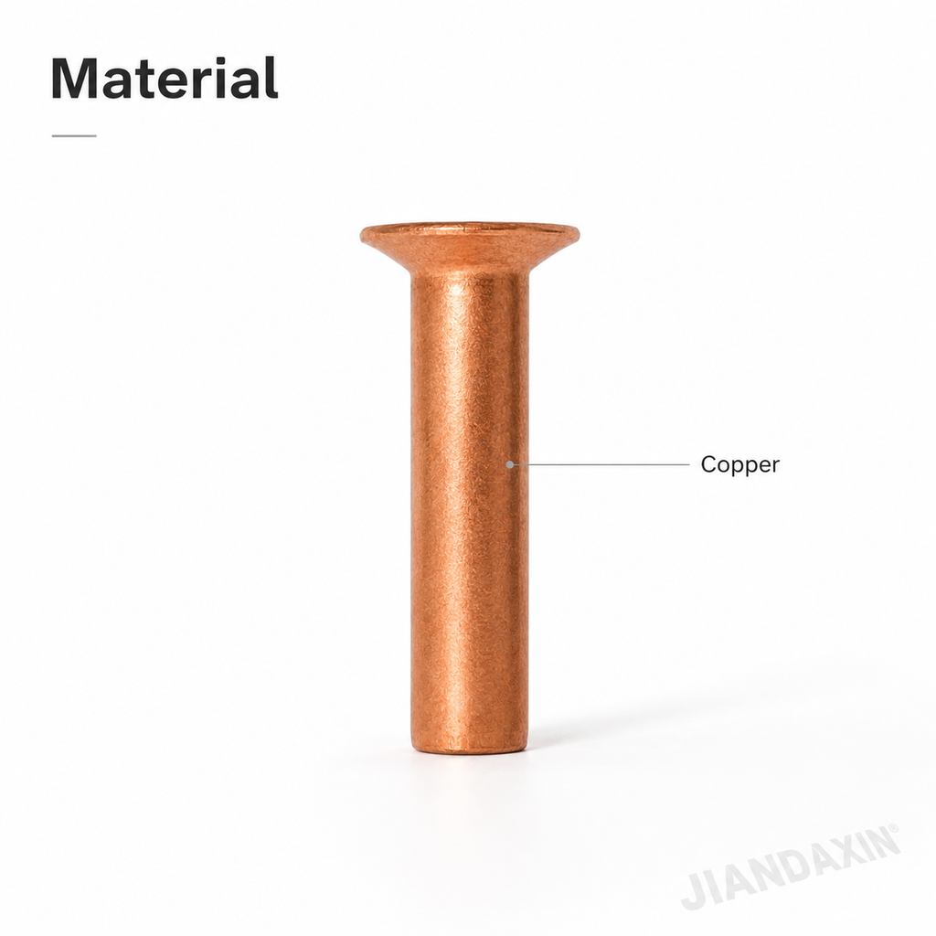 Copper Countersunk Head Solid Rivet