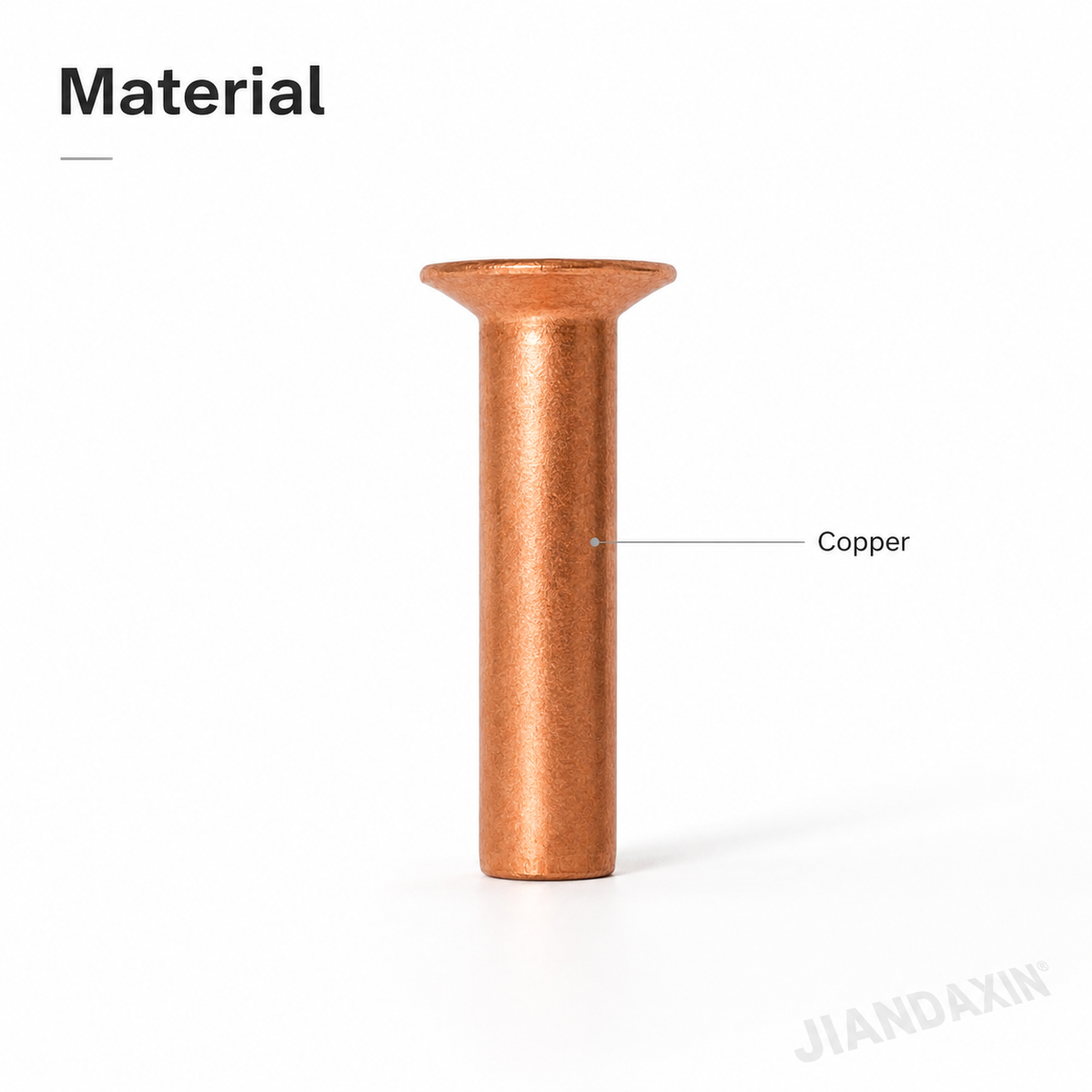 Copper Countersunk Head Solid Rivet