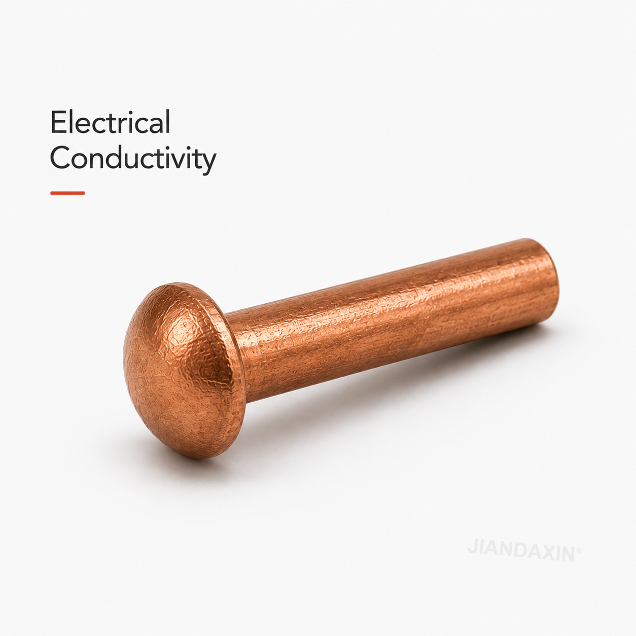 Pure Copper Round Head Solid Rivets