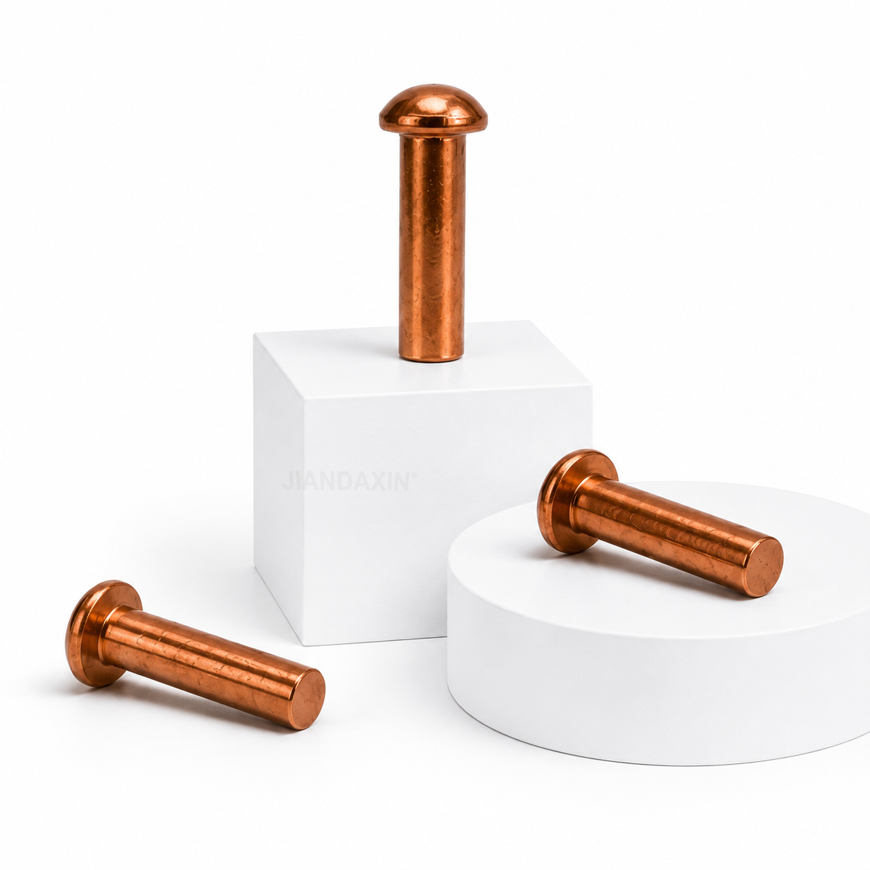Pure Copper Round Head Solid Rivets