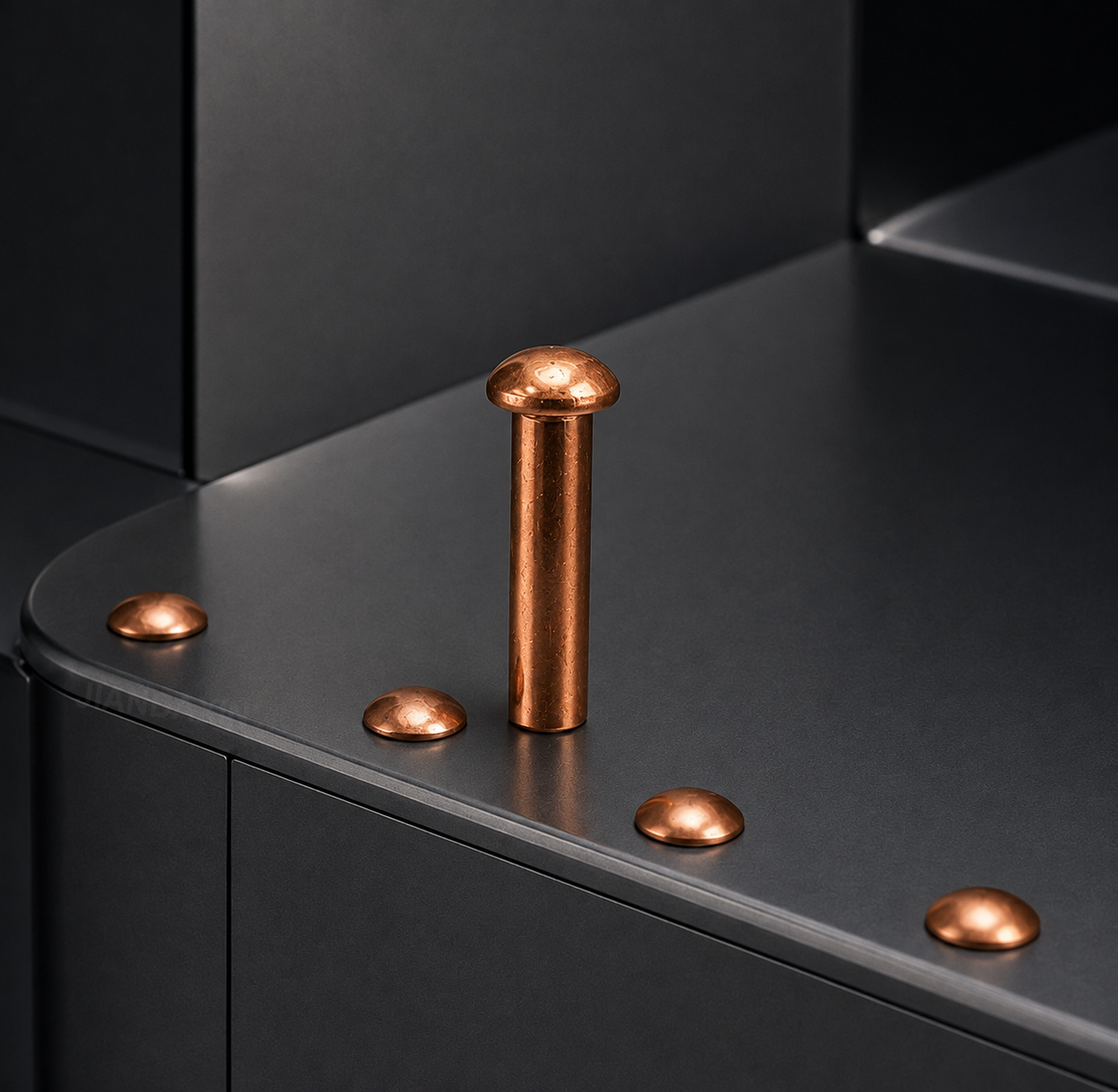Pure Copper Round Head Solid Rivets