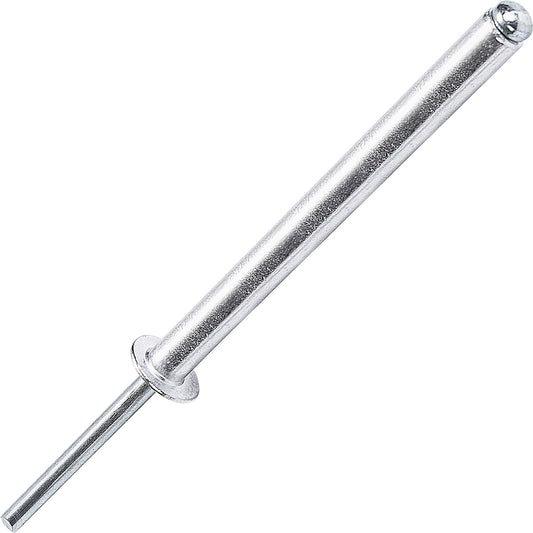 Extra Long Pop Rivets, Extended Length, Aluminium Dome Head Steel Shank Mandrel Long-Shaft Blind Rivets
