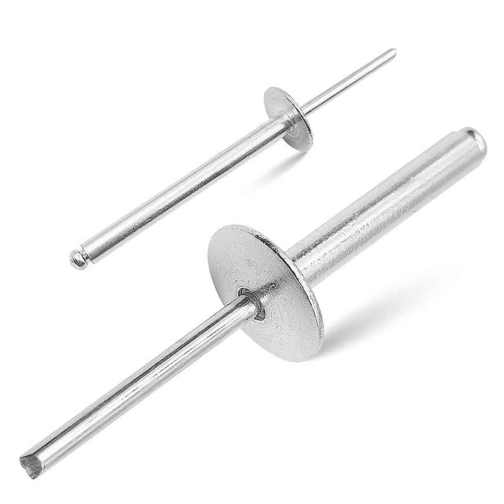 Aluminum Extended-Length Large-Flange Blind Rivets
