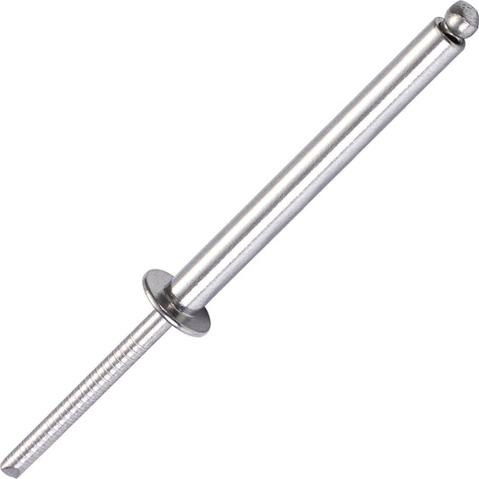 Stainless Steel Extra Long Blind Rivets, Long-Shaft Split Rivets, Extended Length, Corrosion-Resistant, Tensile & Shear Strength High