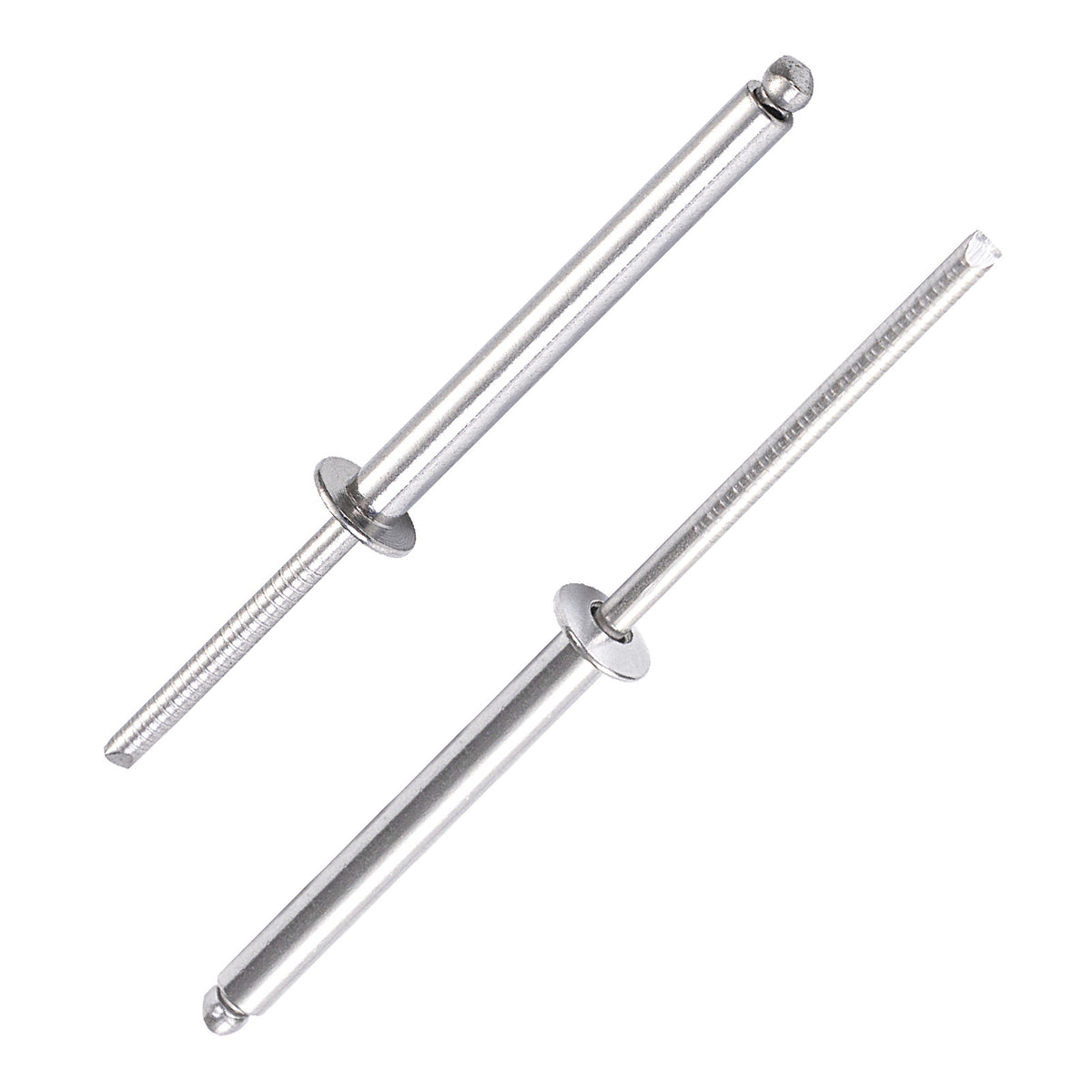 Extra-Long Blind Rivets, 1/4" (6.4mm) Diameter, All-Stainless Steel Extended-Length Pop Rivets