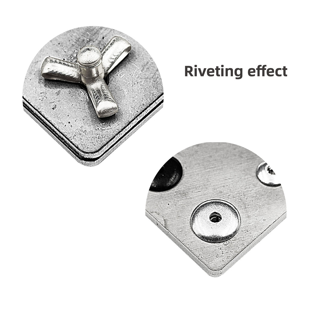 Dreifachspreiz-Blindnieten aus Aluminium für Verkleidungen, Kunststoff und weiche Werkstoffe