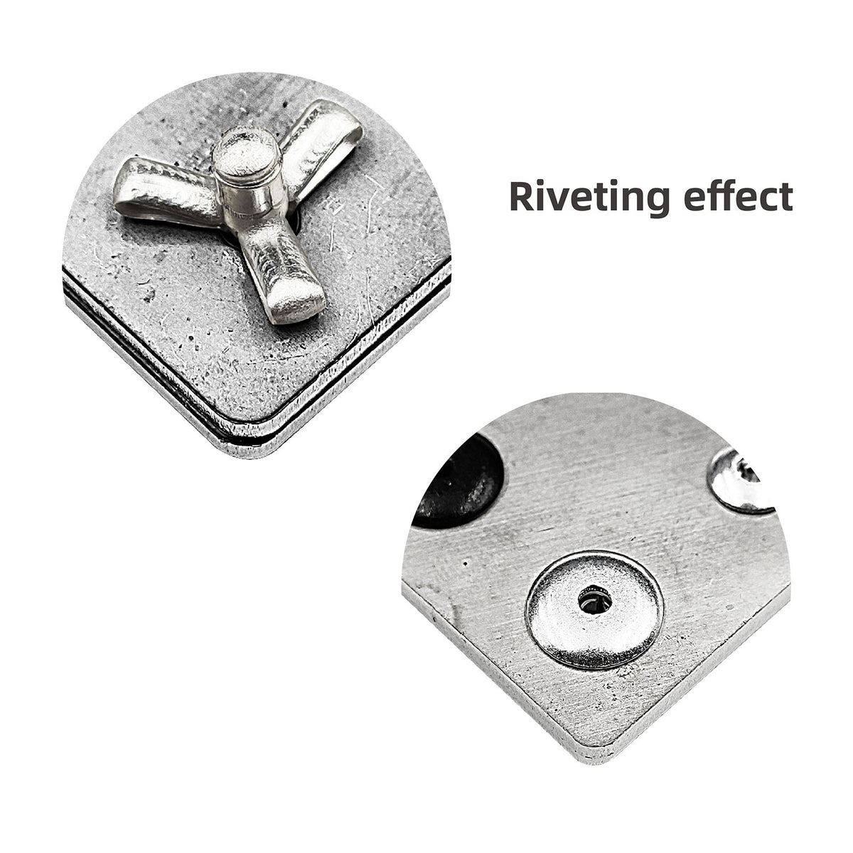 Dreifachspreiz-Blindnieten aus Aluminium für Verkleidungen, Kunststoff und weiche Werkstoffe