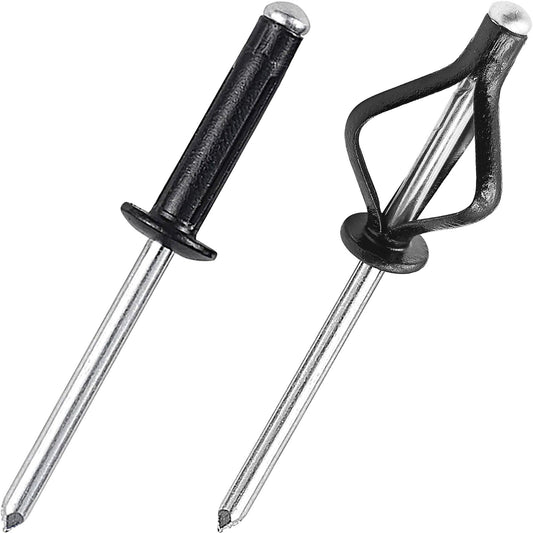 Tri-Fold Aluminum Blind Rivets,Tri Grip Exploding Assortment Bulb Style Pop Rivets for Automotive, Soft or Plastic Materials